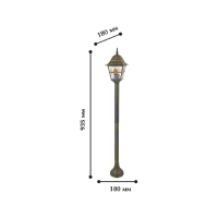 Уличный фонарный столб Favourite Zagreb с лампочкой 1804-1F+Lamps E27 P45