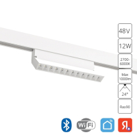 Трековый светильник 12W 2700-6000К для магнитного шинопровода Arte Lamp Linea A4696PL-1WH