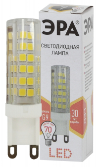 Лампа светодиодная ЭРА G9 7W 2700K прозрачная LED JCD-7W-CER-827-G9 Б0027865