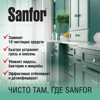 Набор из 2 шт, Чистящее средство 5 л, SANFOR 10 в 1 Universal "Лимонная свежесть", 22055 (608307)
