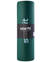 Коврик для йоги и фитнеса FM-301, NBR, 183x61x1,2 см, изумрудный Starfit (ЦБ-00001751)