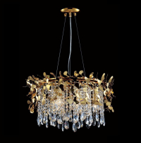 Подвесная люстра Crystal Lux с лампочками Romeo SP6 Gold D600+Lamps E14 P45