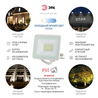 Прожектор светодиодный уличный Эра LPR-023-W-65K-050 (Б0054642)