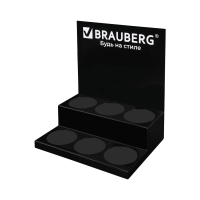Подставка под ручки и карандаши в тубах BRAUBERG, металл, 6 отделений, 32x30x21 см (505913)
