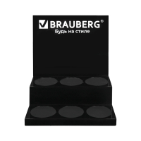 Подставка под ручки и карандаши в тубах BRAUBERG, металл, 6 отделений, 32x30x21 см (505913)